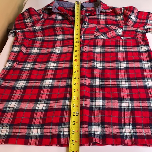 Plaid flannel Lands End tunic, small 6-8 - Picture 6 of 6